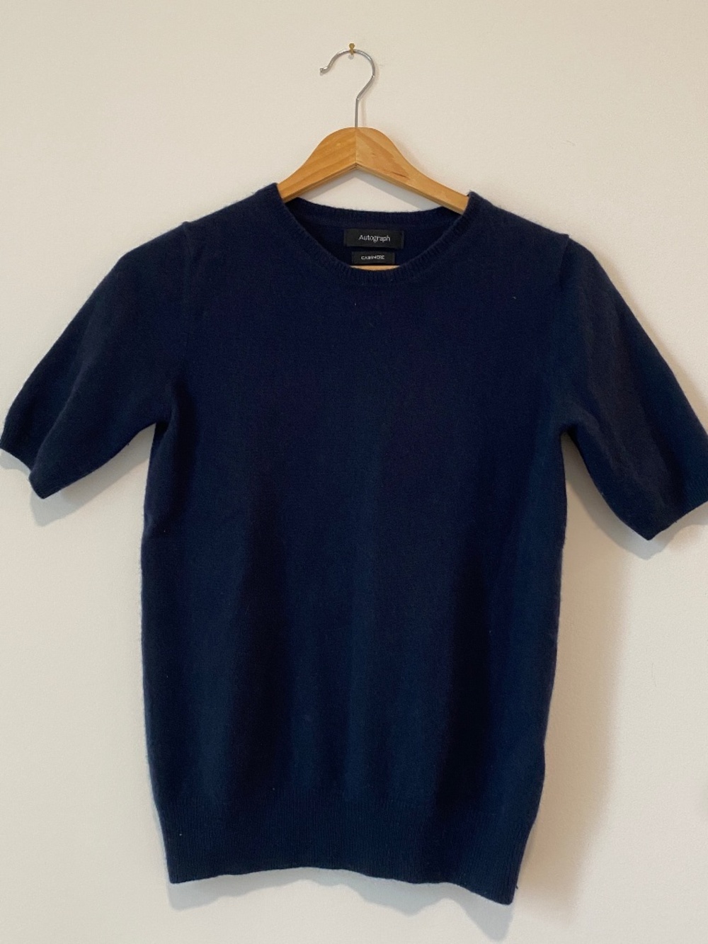 Autograph M&S Cashmere Top - Size 4 - Navy